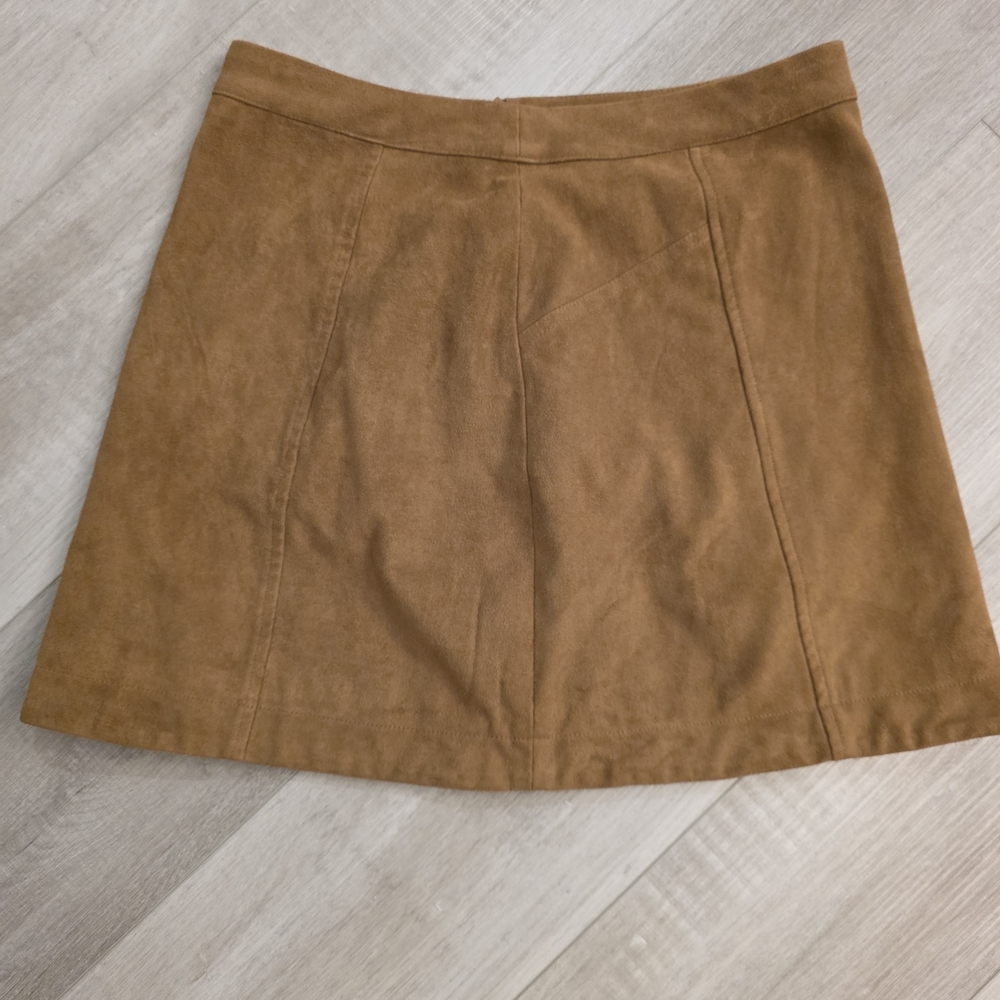 Abercrombie & Fitch Tan Suede Mini Skirt
